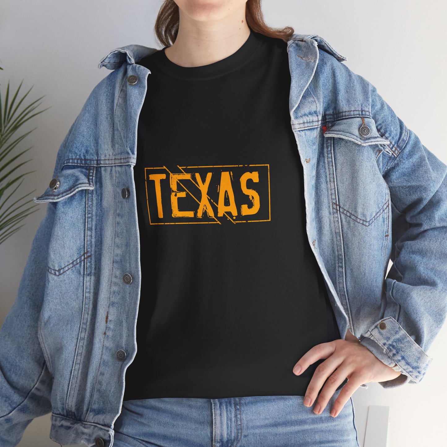 Texas Pride Unisex Heavy Cotton Tee - Casual Black T-Shirt for Texans