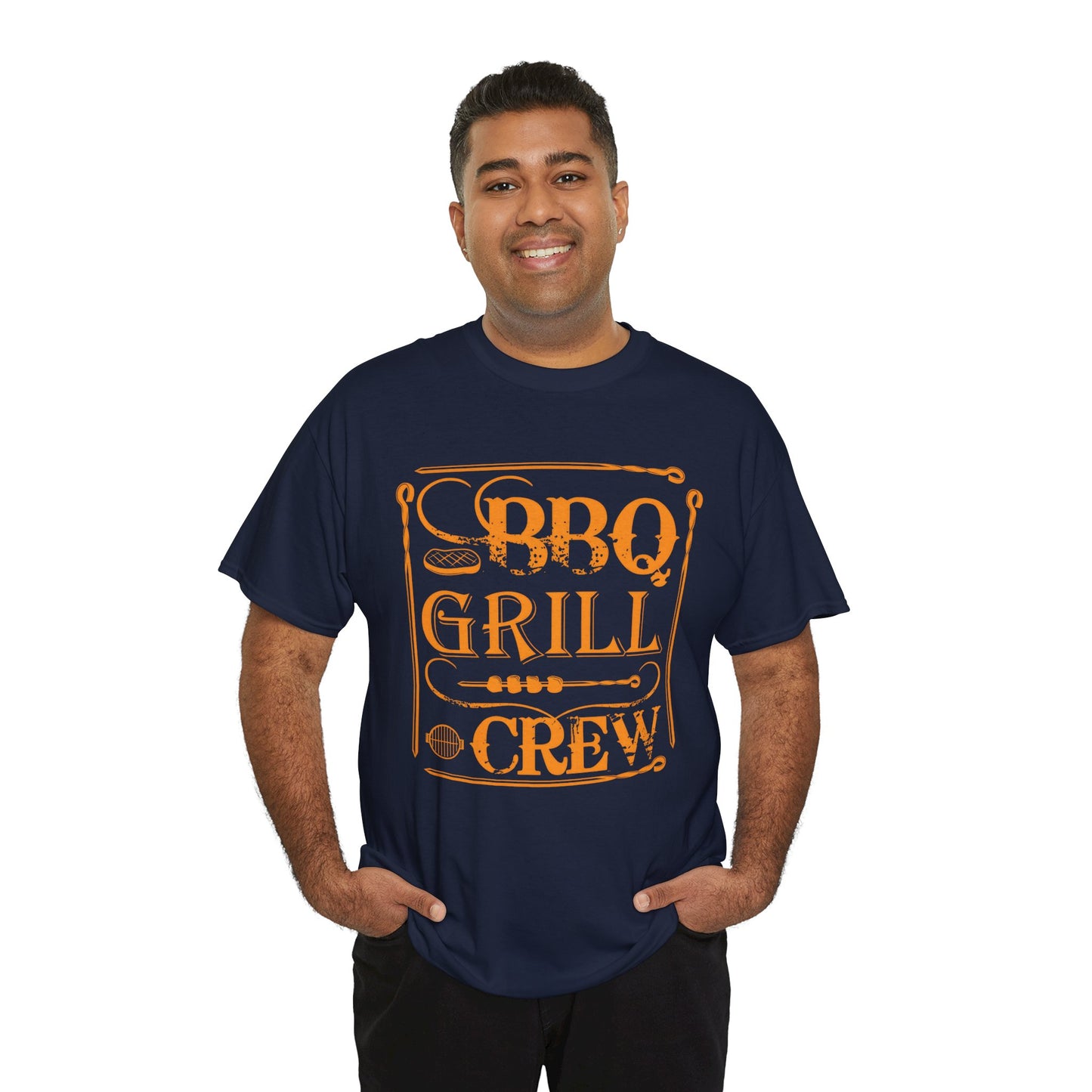 BBQ Grill Crew Unisex Heavy Cotton Tee - Perfect for BBQ Lovers and Summer Gatherings