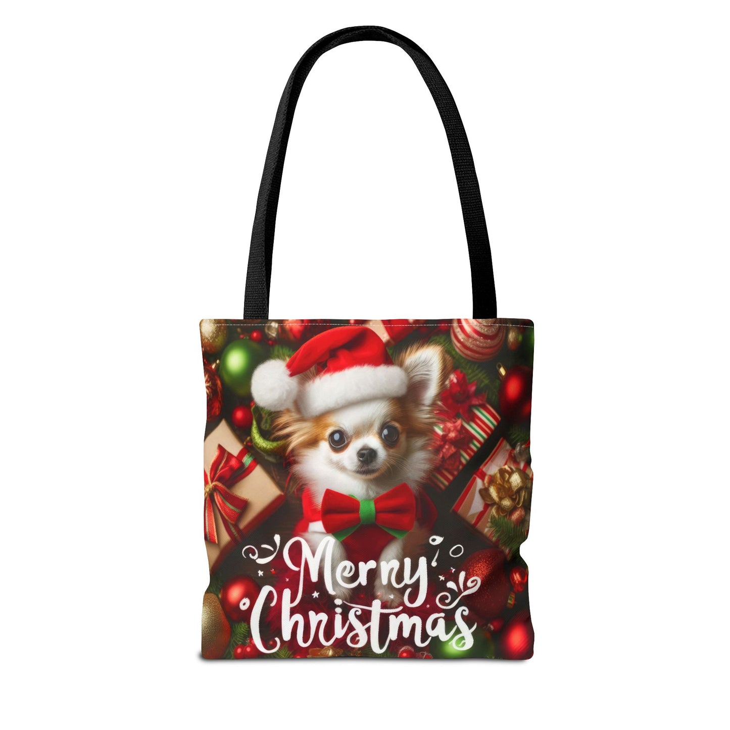 Merry Chihuahua Tote Bag (AOP)