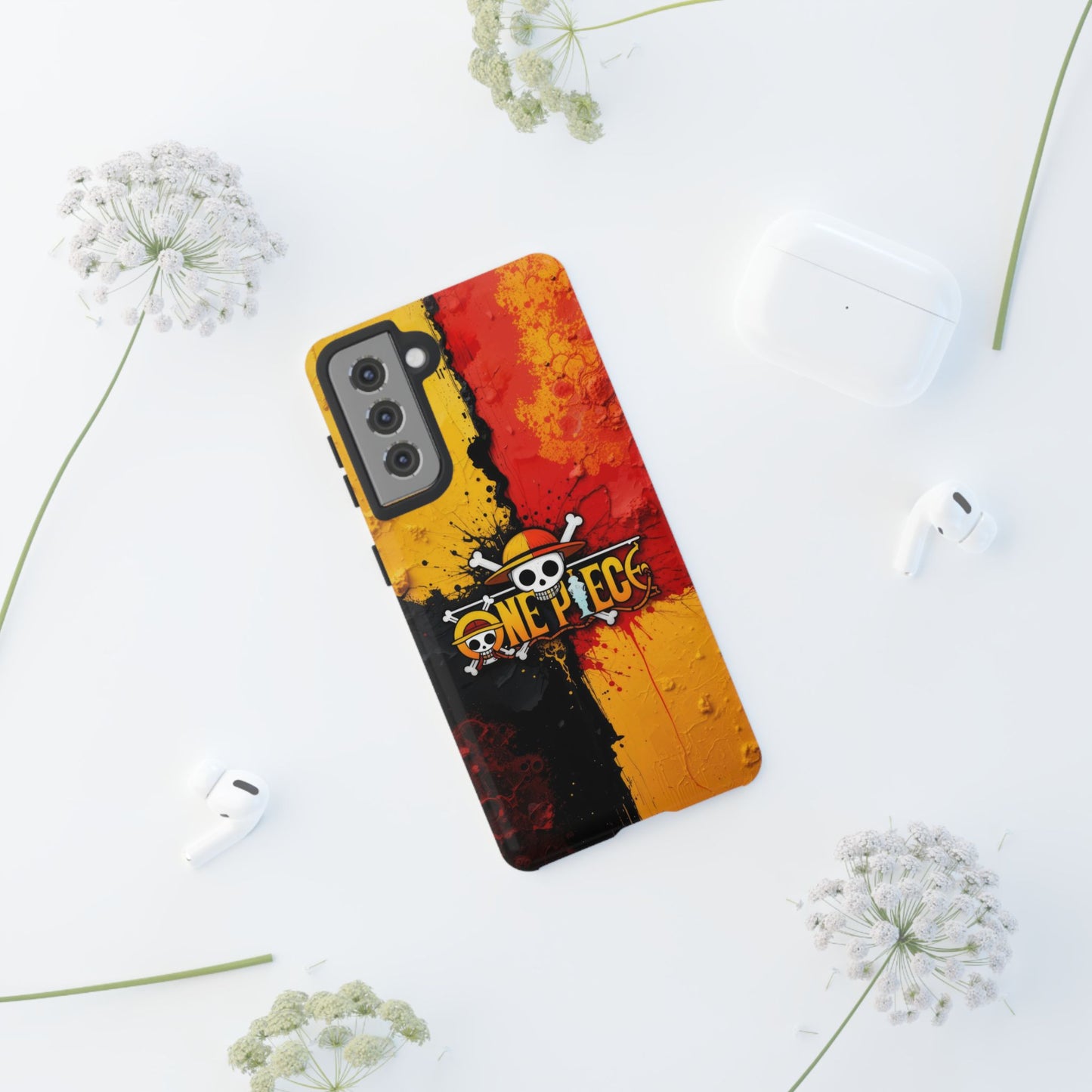 One Piece Samsung Tough Phone Case, Anime Vibrant Design