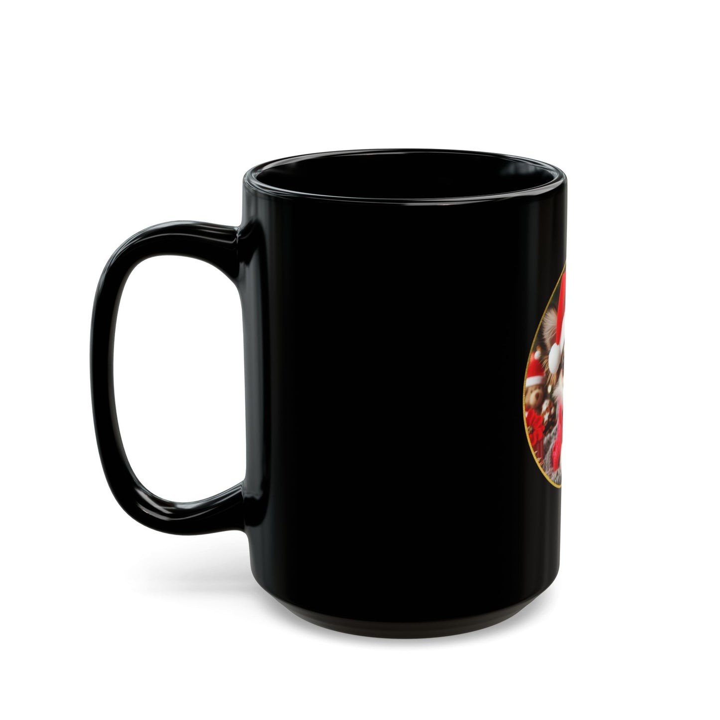 Santa Paws Black Mug - 11oz, 15oz