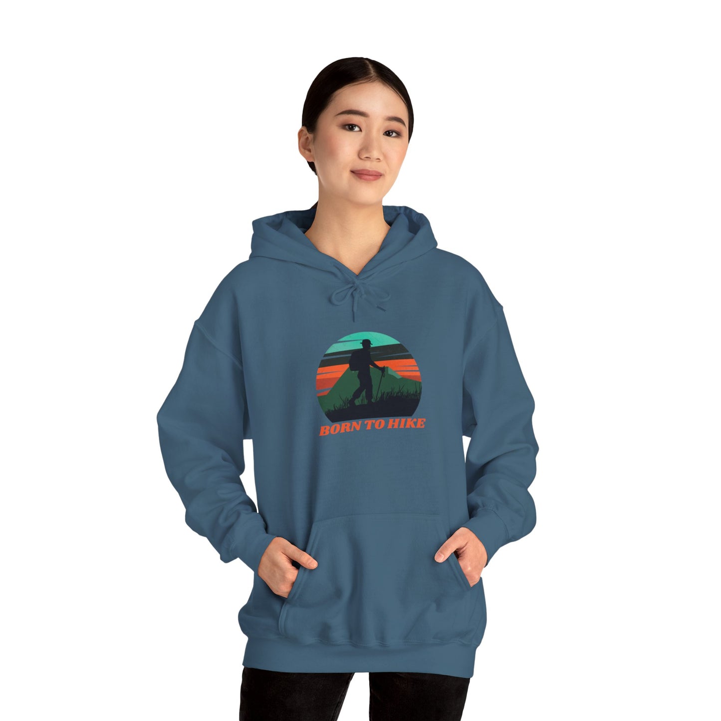 Born To Hike Unisex Heavy Blend™ Hooded Sweatshirt