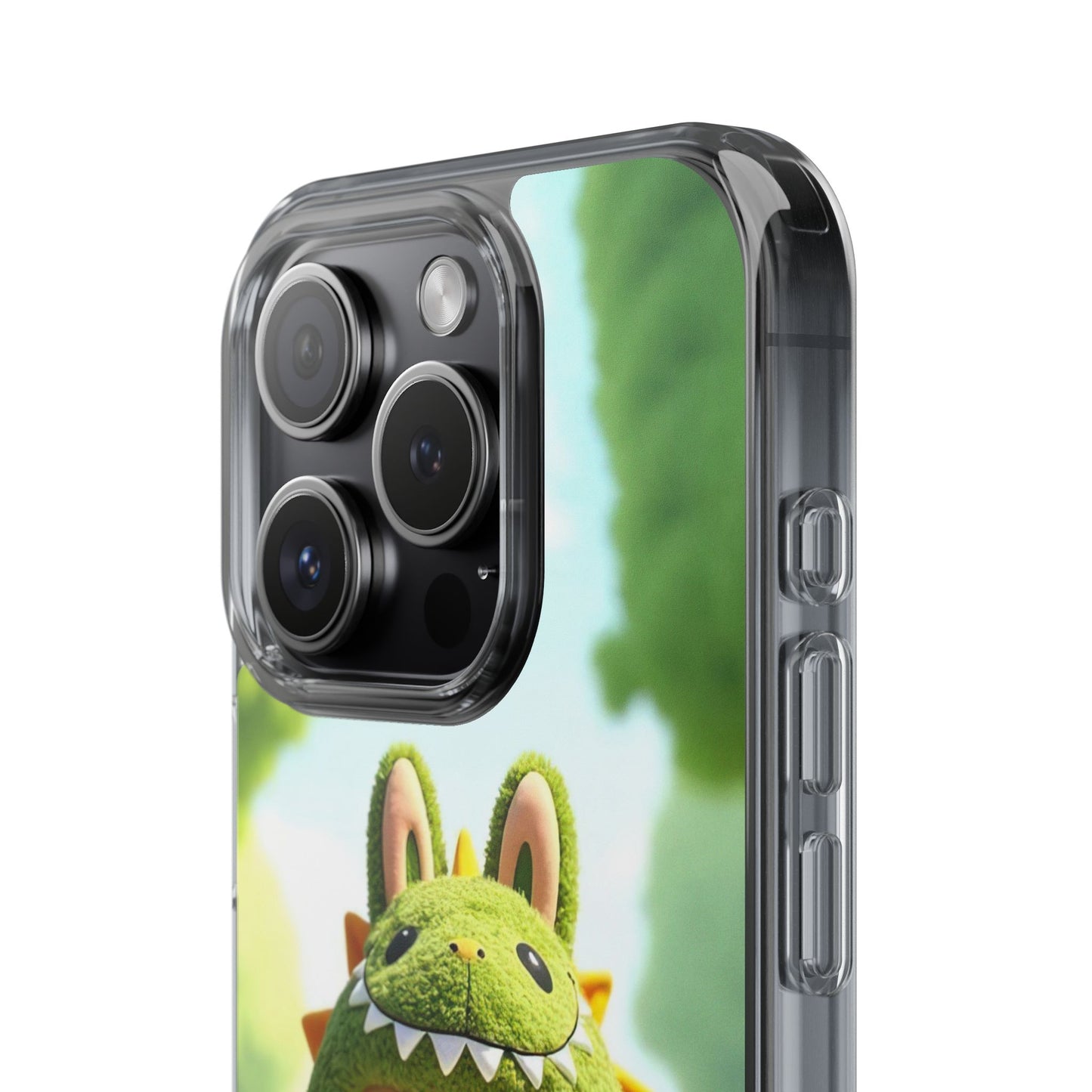 Copy of The Monsters Clear Case for iPhone Models – Playful Dinosaur Design