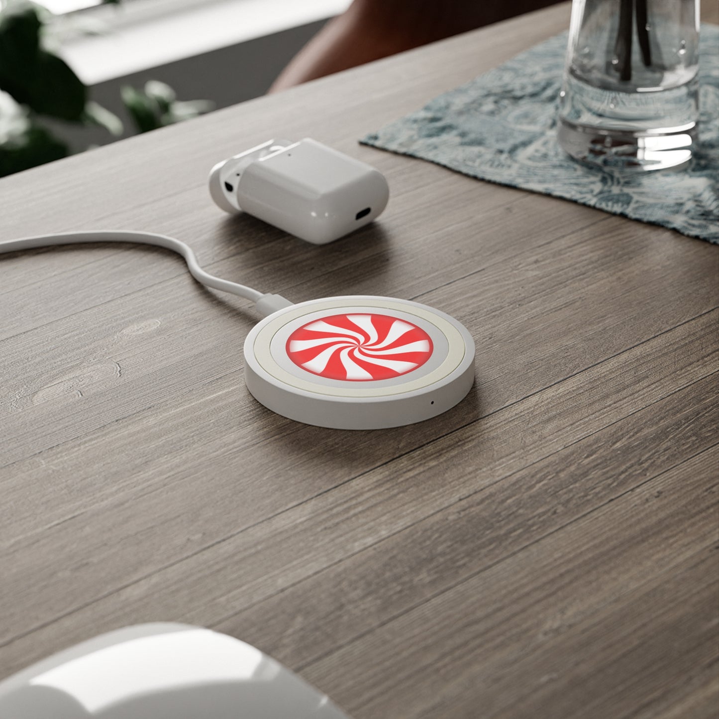 Peppermint Candy Quake Wireless Charging Pad