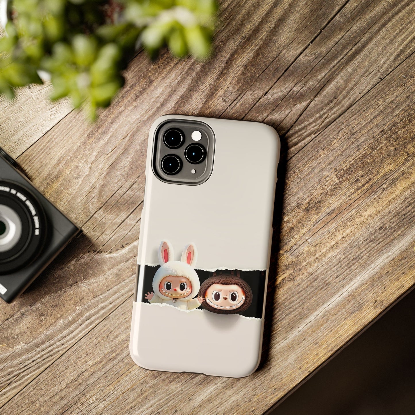 The Monsters Tough Case for iPhone Models and Variations – Dual Layer Protective Cover, Playful Design, Cute Mobile Accessory
