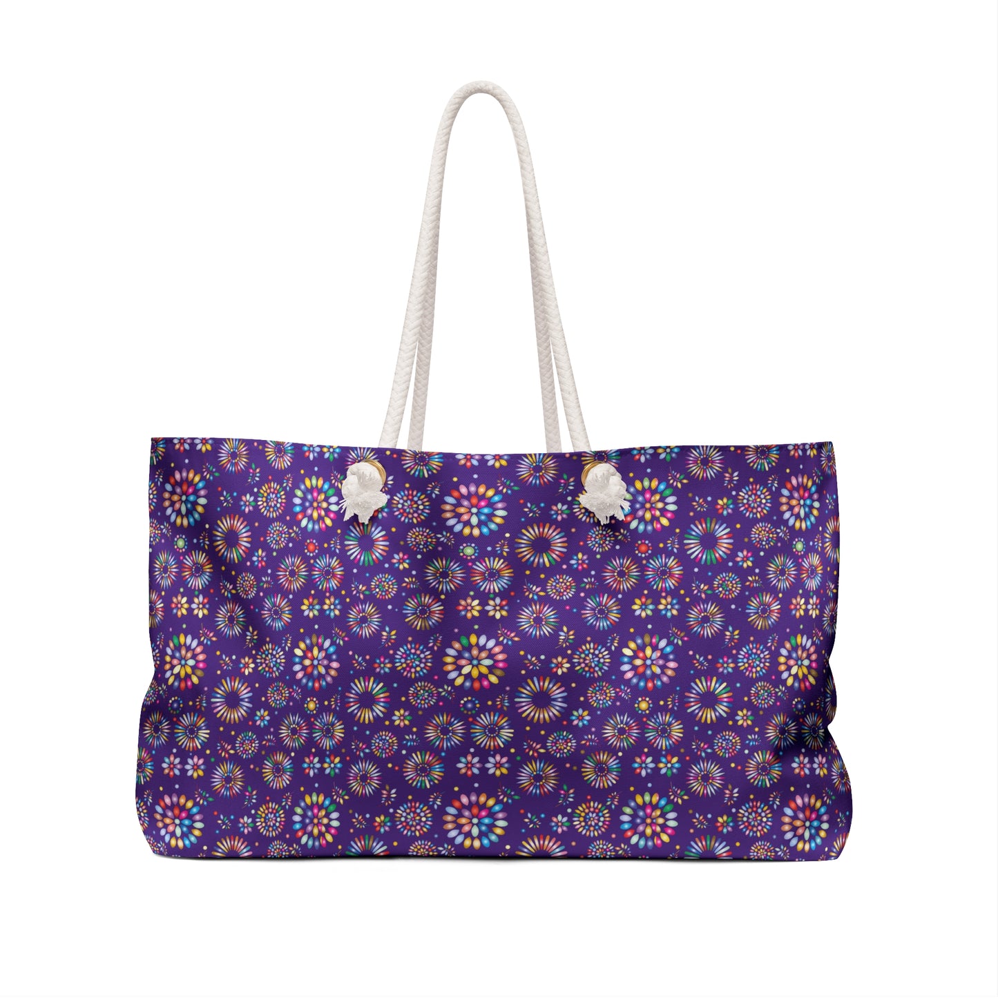 Vibrant Vibes: Happy Color Weekender Bag / Purple