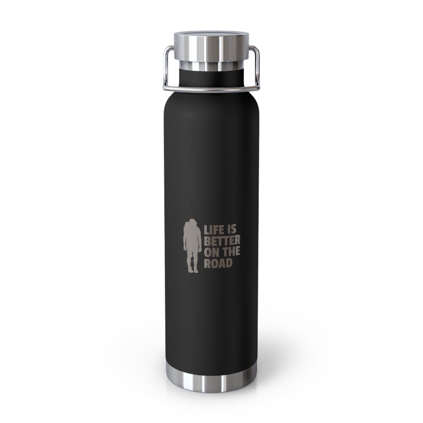 Life Is Better On The Road Copper Vacuum Insulated Bottle, 22oz