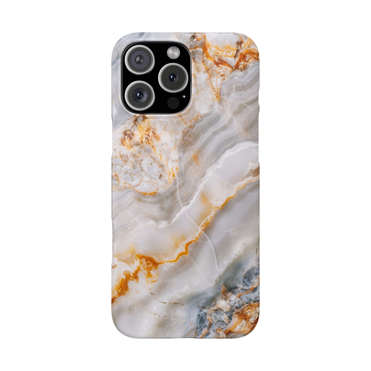 Pure Elegance Marble Slim Phone Cases, Modern Tech Decor