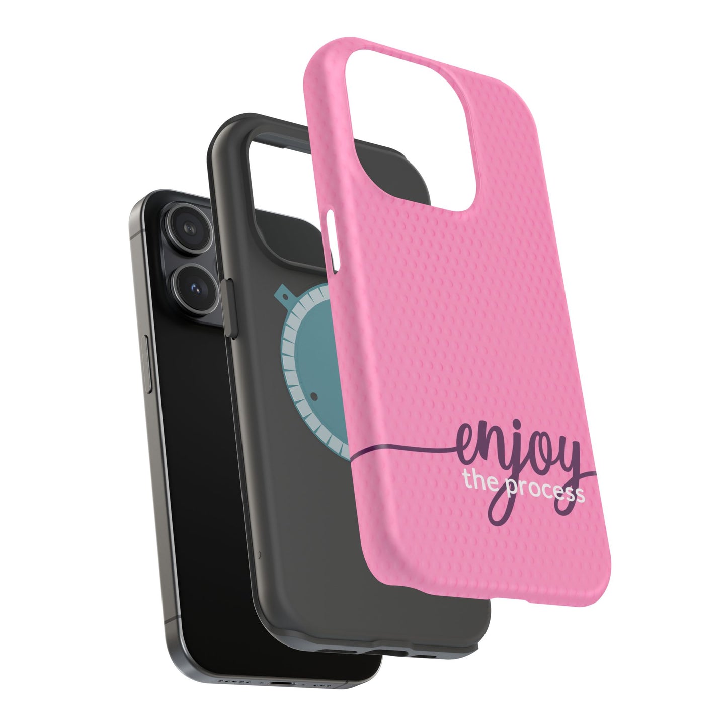 Enjoy the Process Magnetic Case - Motivational Pink Phone Cover for Women