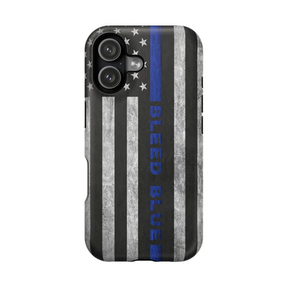 Police Magnetic Phone Cases, Bleed Blue