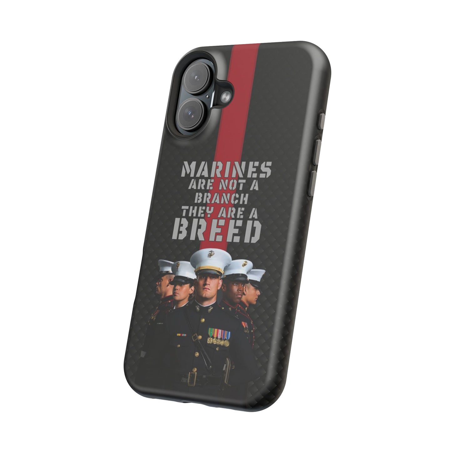 Marines Magnetic Tough Case - "Not a Branch, a Breed" Military iPhone Cover
