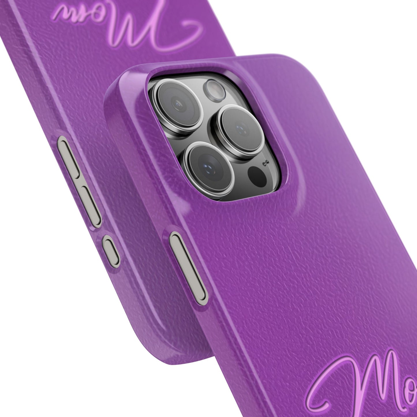 Mom On Duty Slim Case, Purple Case for Mothers
