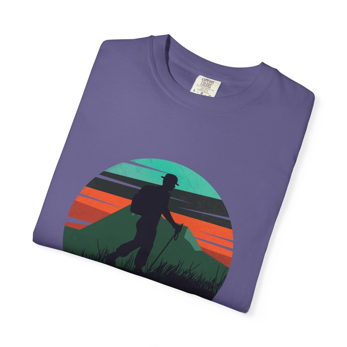 Camiseta unisex teñida Born To Hike