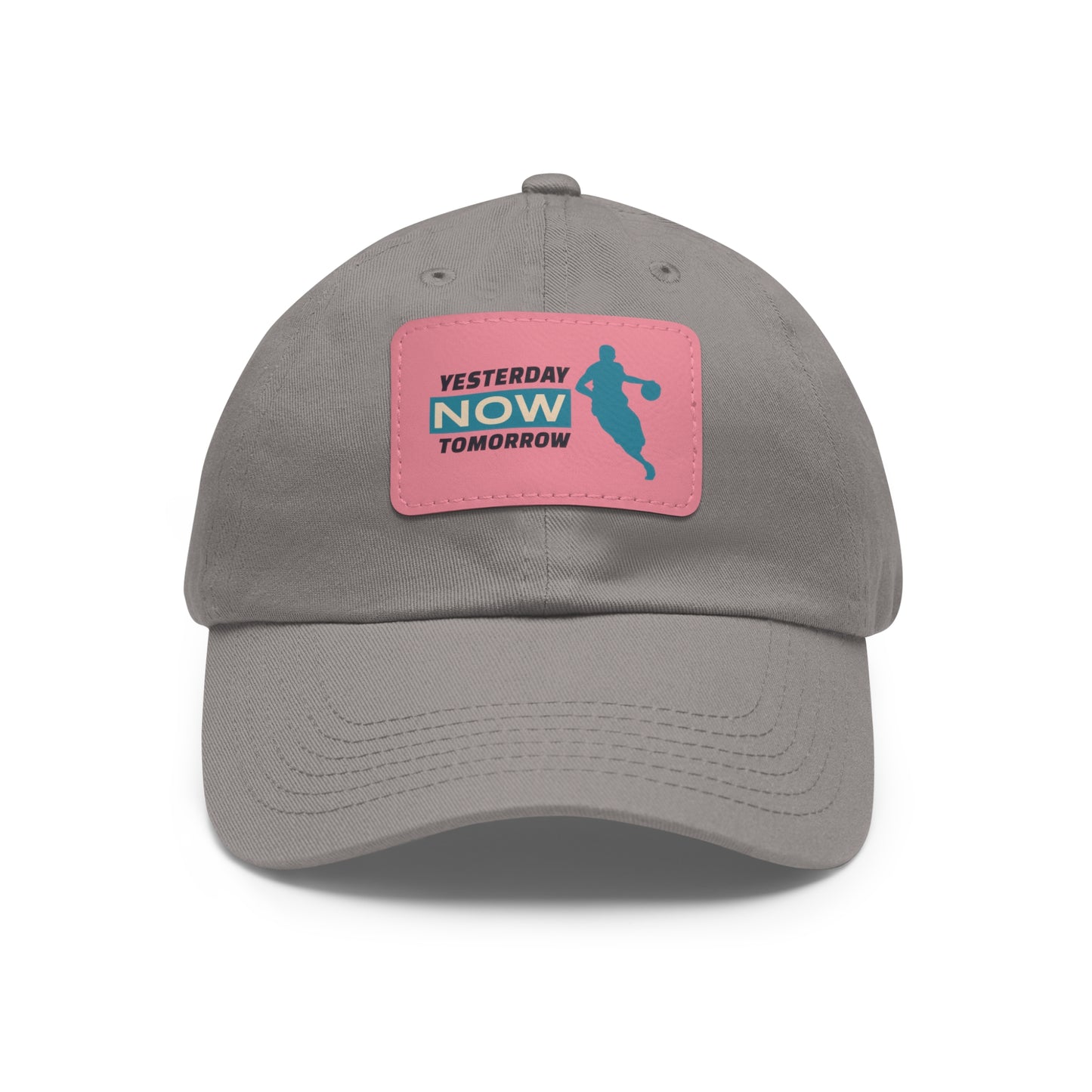 Yesterday Now Tomorrow Dad Hat with Leather Patch (Rectangle)