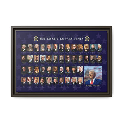 Presidential Portraits Canvas Art Print / Framed