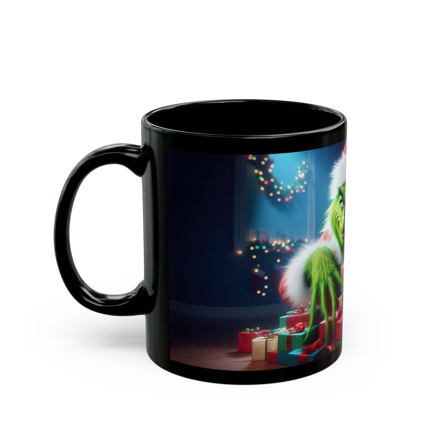 Secret Santa Black Mug - 11oz, 15oz