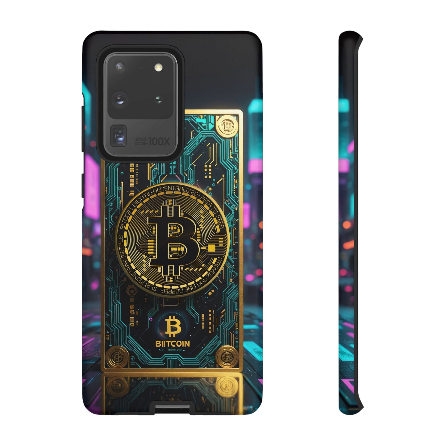 Bitcoin Samsung Phone Case - Tough Cases with Cryptocurrency Design