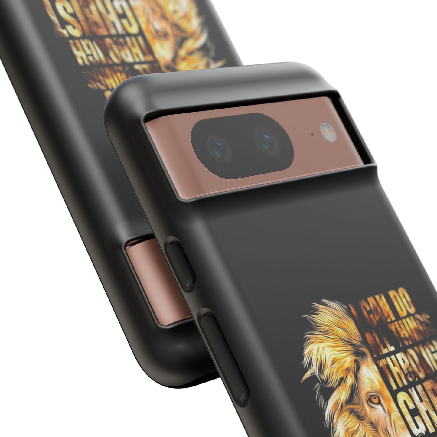 Inspirational Lion  Google Pixel Phone Case, Strength & Faith, Christian Accessories