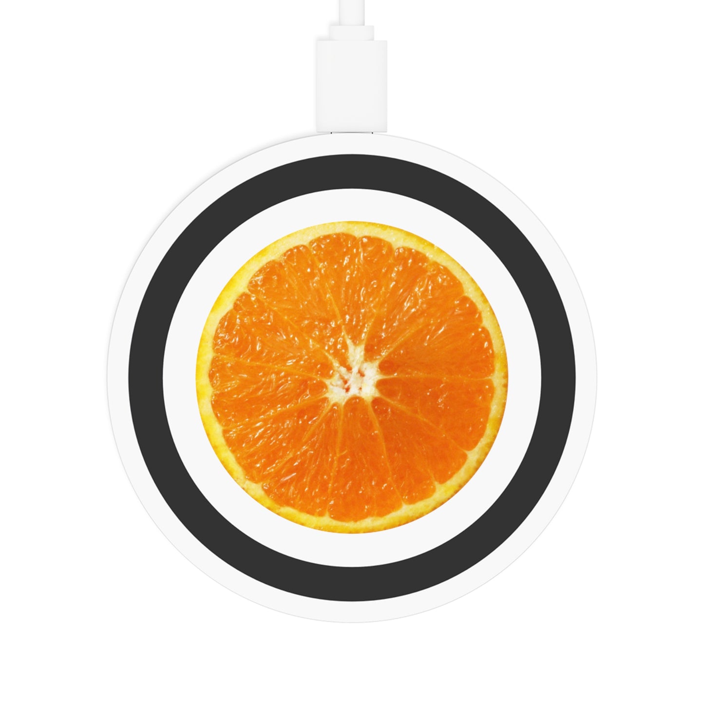 Orange Quake Wireless Charging Pad