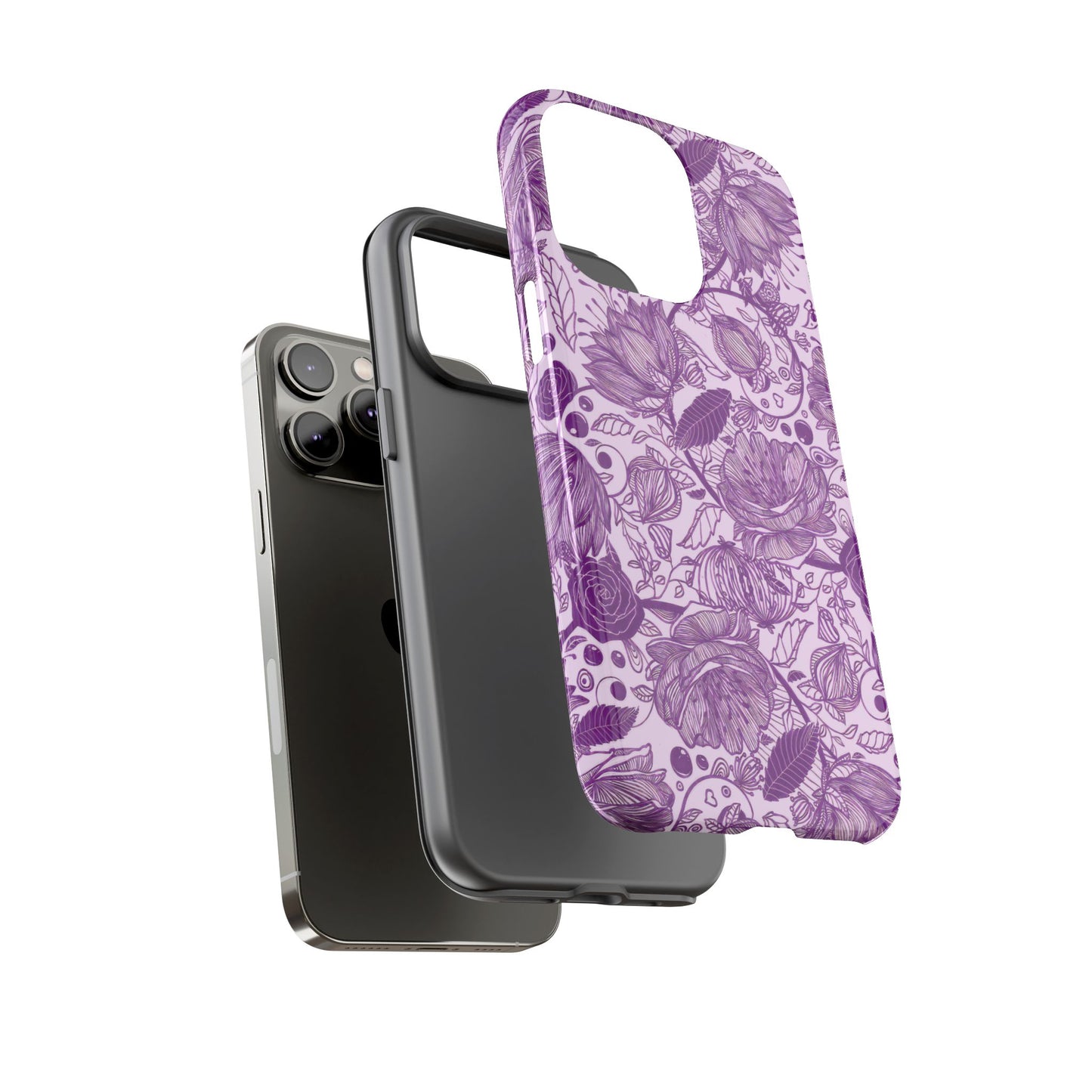Graphical Garden: Purple Edition iPhone Tough Cases