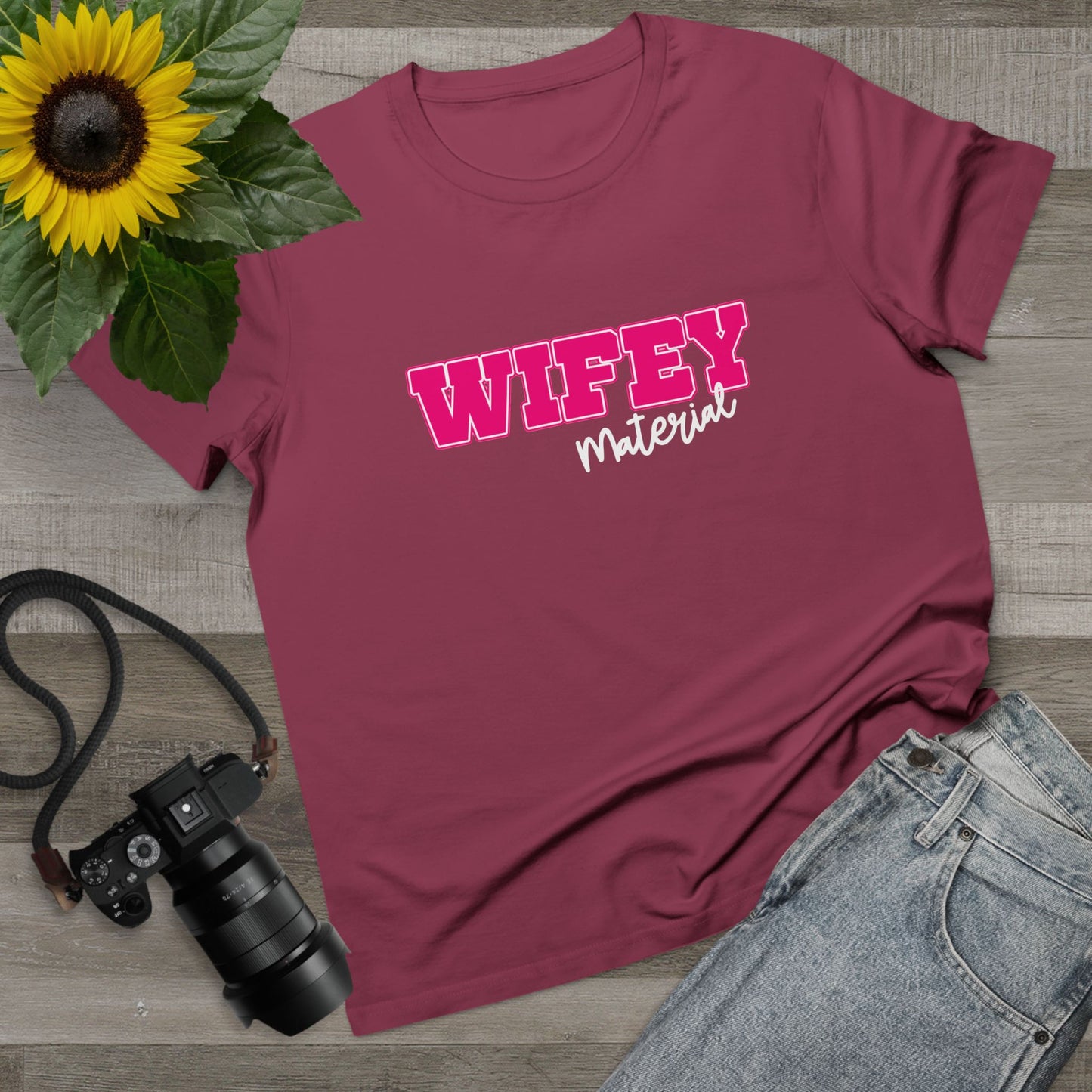 Wifey Material Women’s Maple Tee