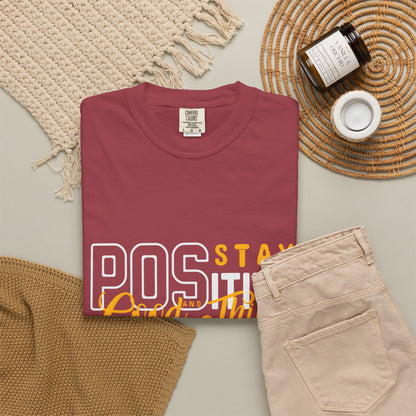 Unisex Positive Vibe T-Shirt - Stay Positive Good Things Will Happen