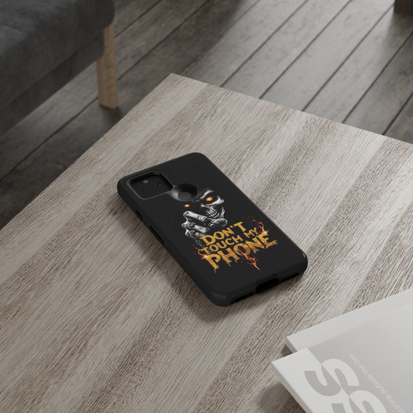 Skull Google Pixel Tough Cases, Don't Touch My Phone