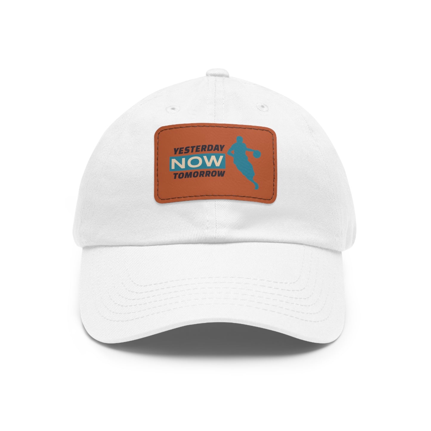 Yesterday Now Tomorrow Dad Hat with Leather Patch (Rectangle)