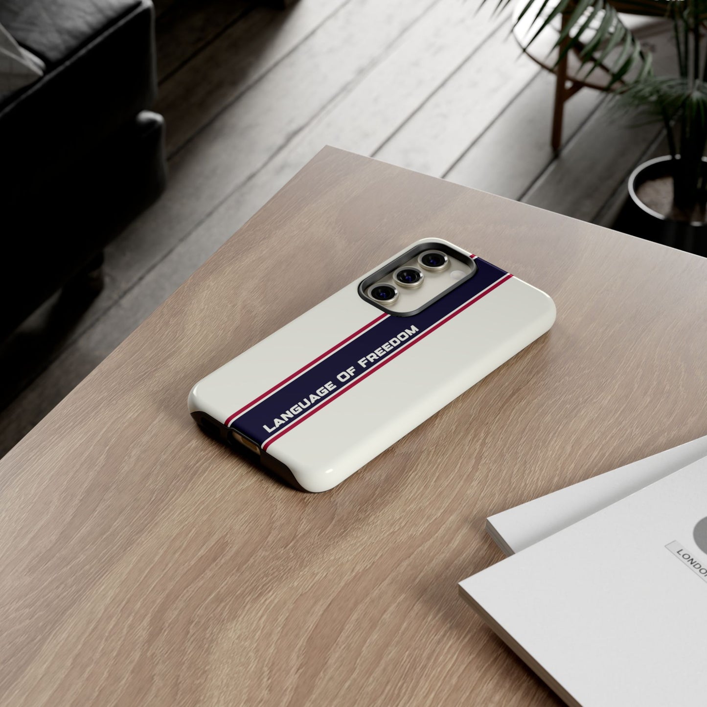 Language of Freedom Tough Case – Minimalist Design