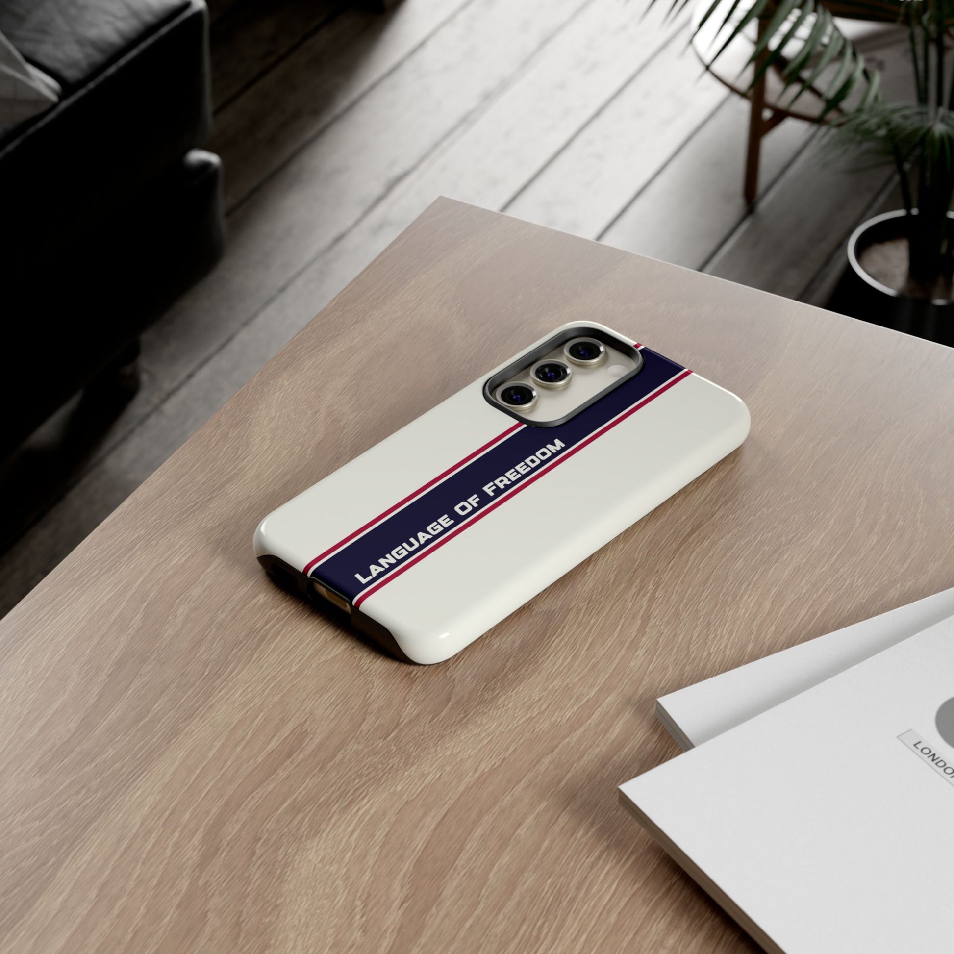 Language of Freedom Tough Case – Minimalist Design