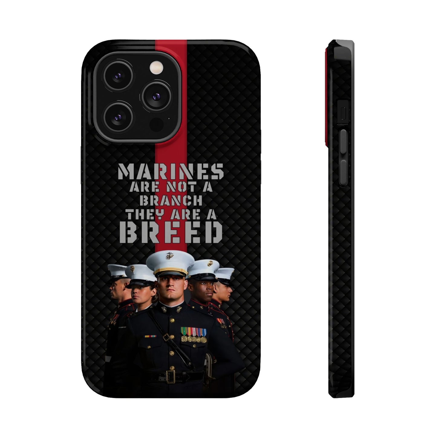 Marines Magnetic Tough Case - "Not a Branch, a Breed" Military iPhone Cover