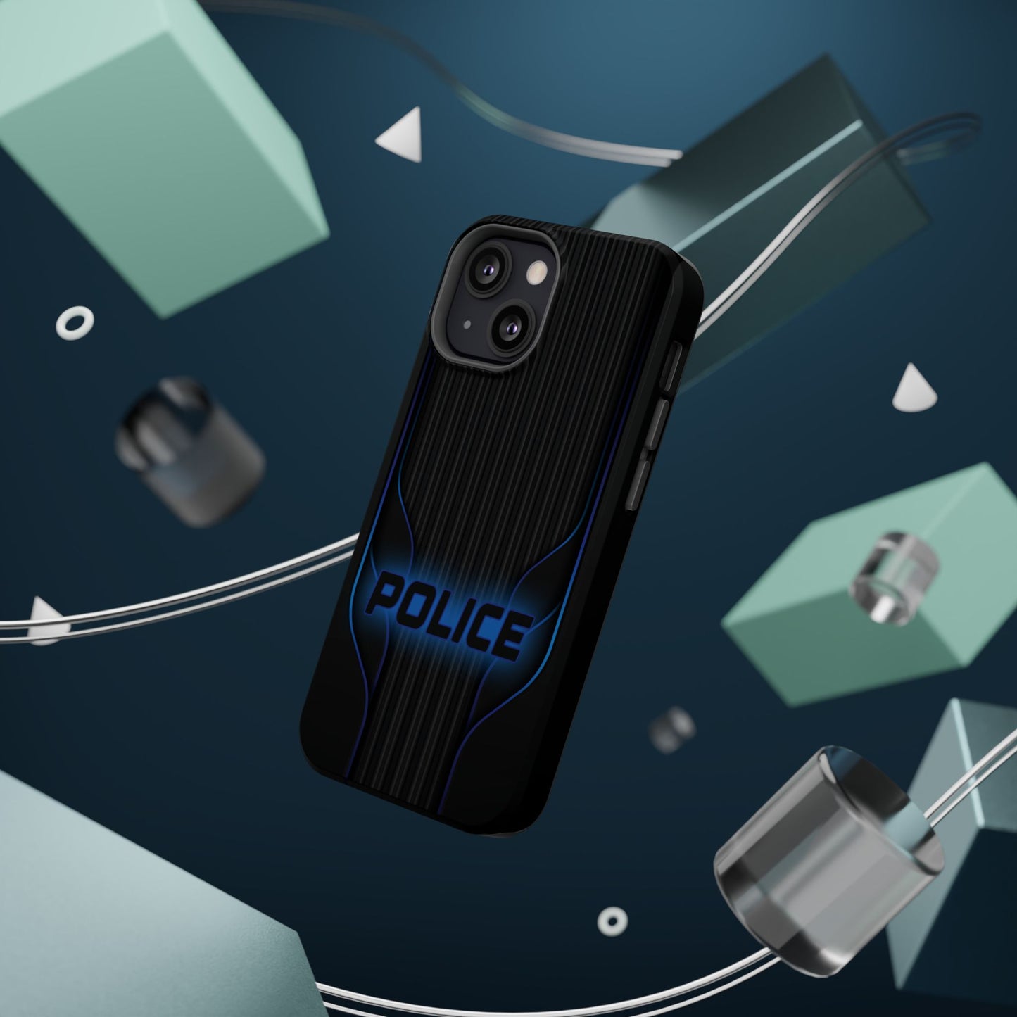Police Magnetic Phone Cases, Blue Light