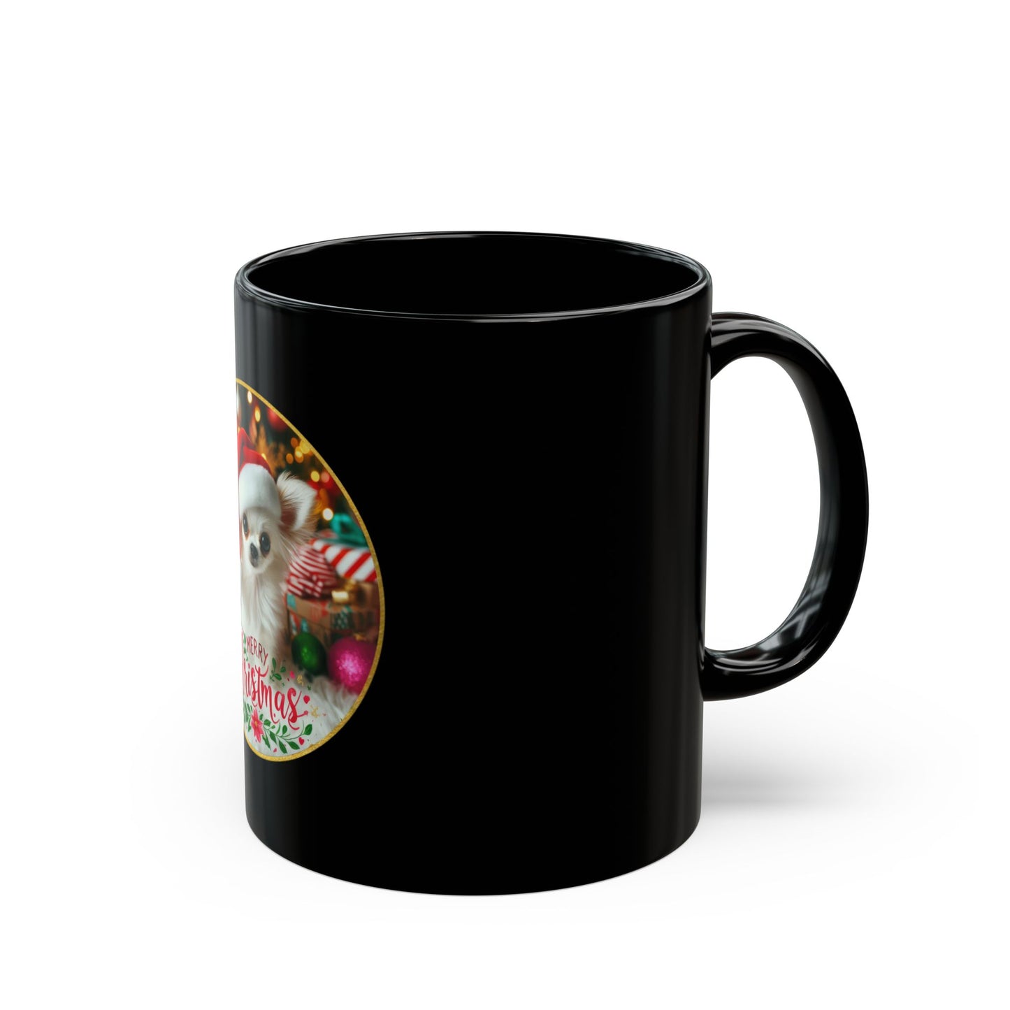 Chihuahua Claus Black Mug - 11oz, 15oz