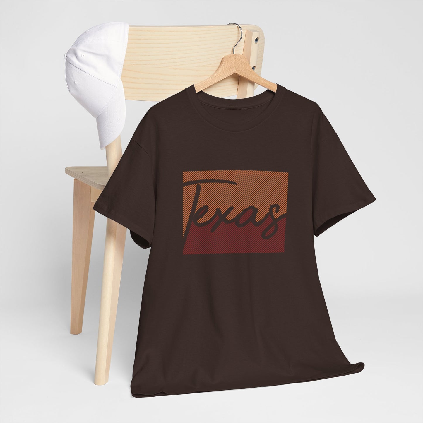 Texas Unisex Heavy Cotton Tee - Retro Style Tee for Texas Lovers