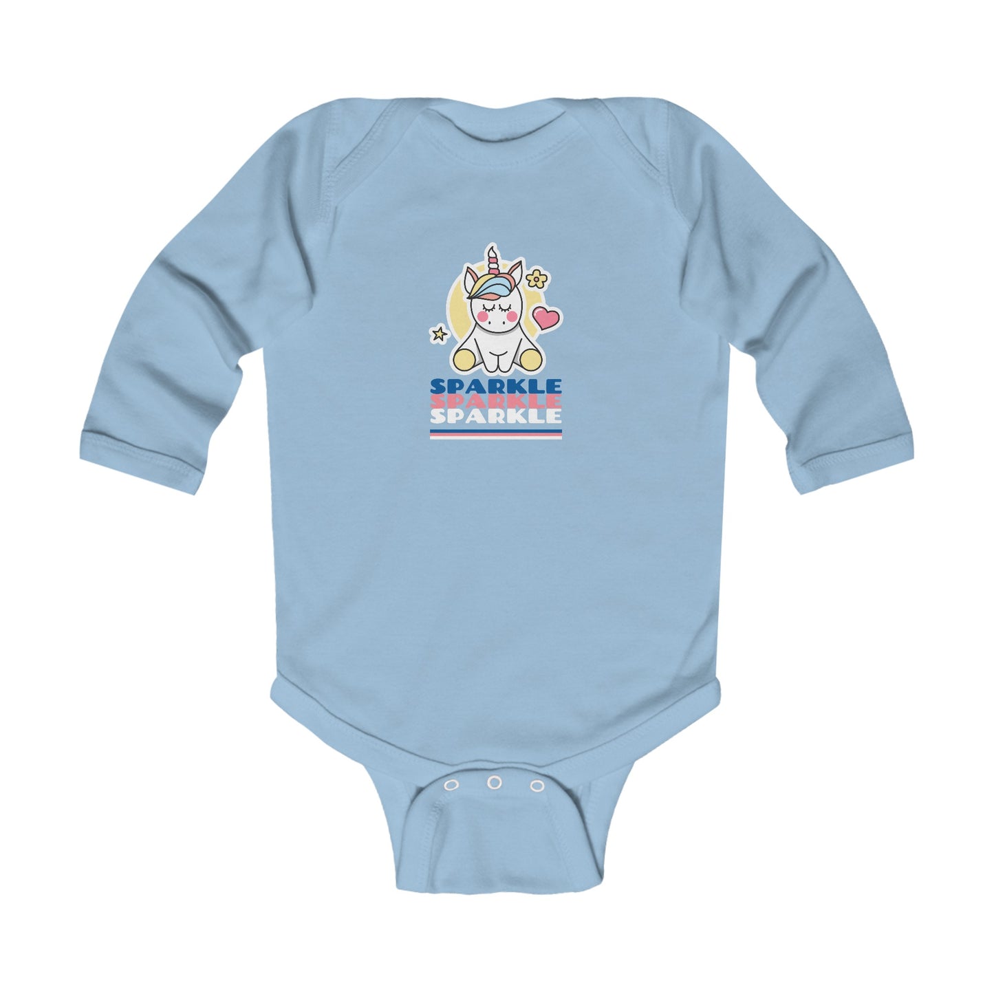 Unicorn Infant Long Sleeve Bodysuit