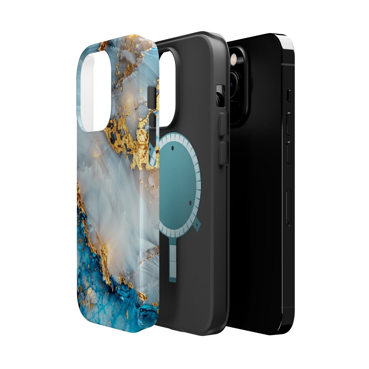 Marble Luxe Magnetic iPhone Cases, Elegant Design