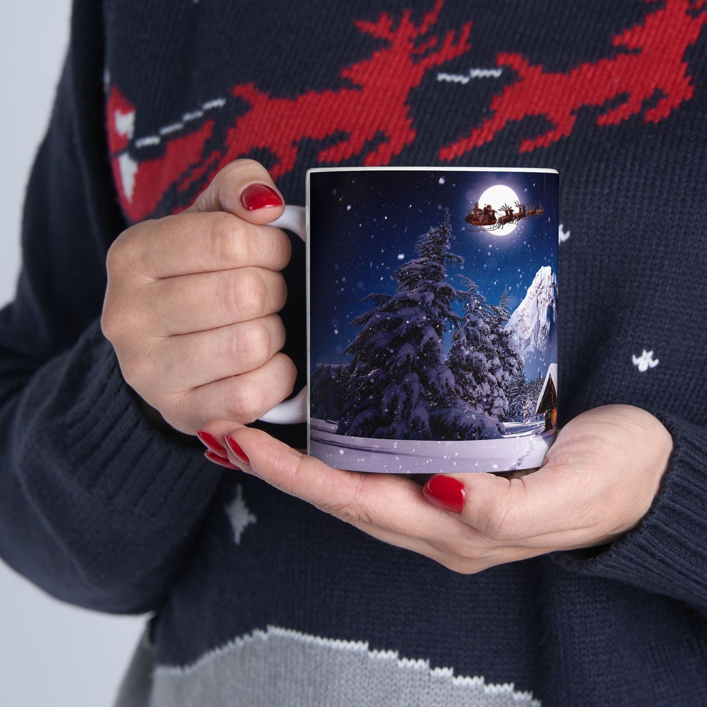 Christmas Eve Ceramic Mug, (11oz, 15oz)