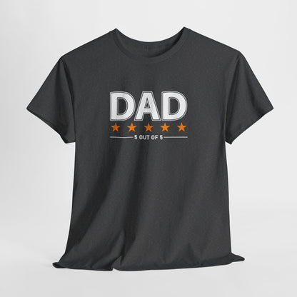 Father's Day Unisex Tee - 5 Stars Dad T-shirt