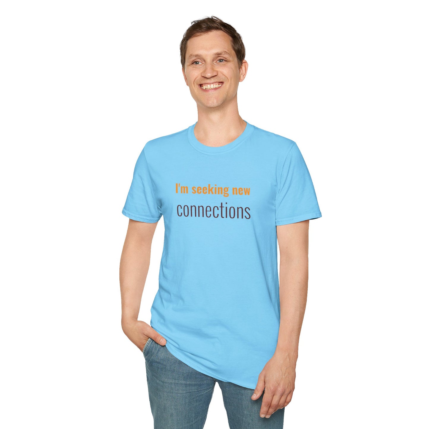 I'm Seeking New Connection Unisex Softstyle T-Shirt