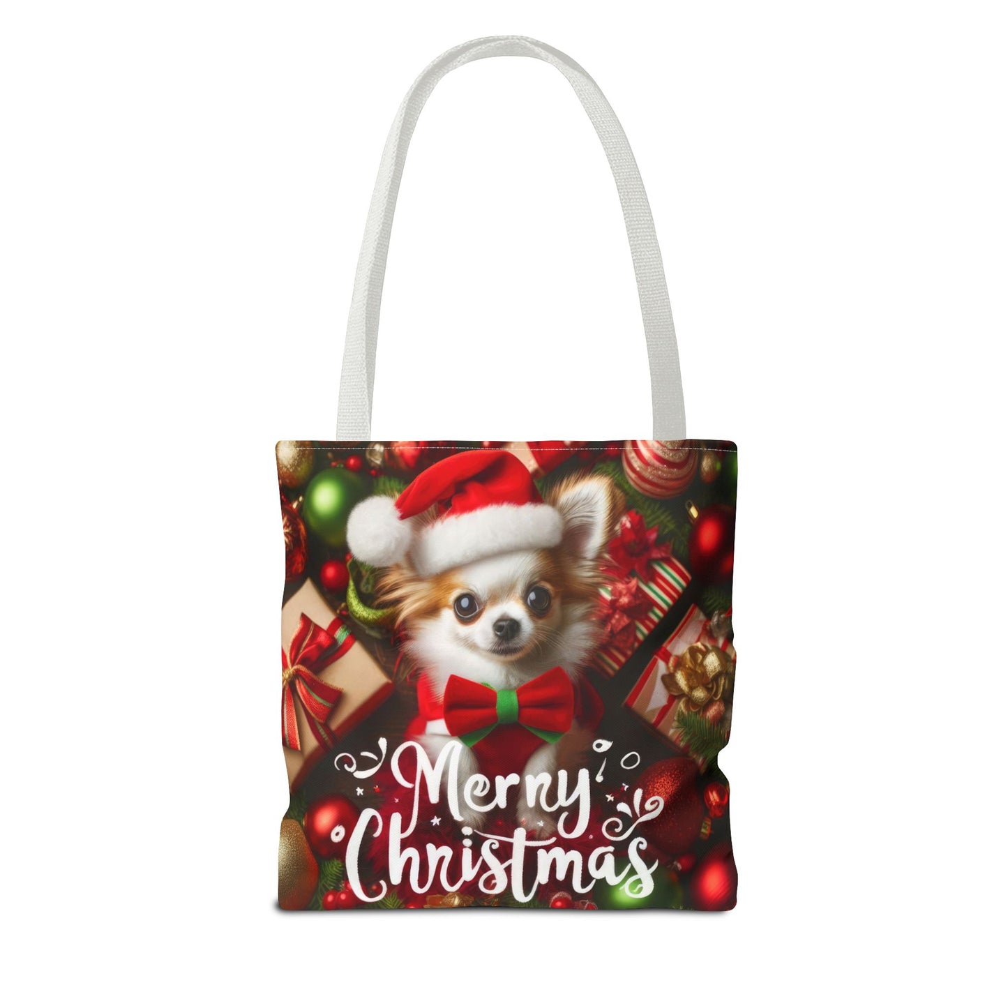 Merry Chihuahua Tote Bag (AOP)