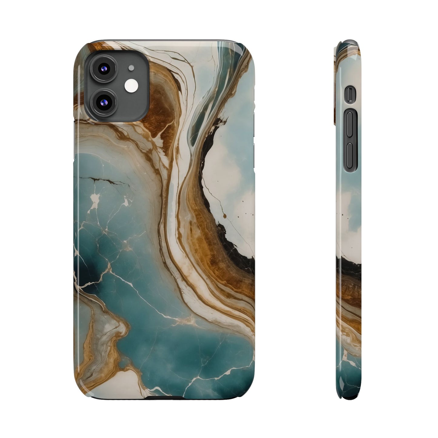 Marble Slim Phone Case, Stylish Protective Cover