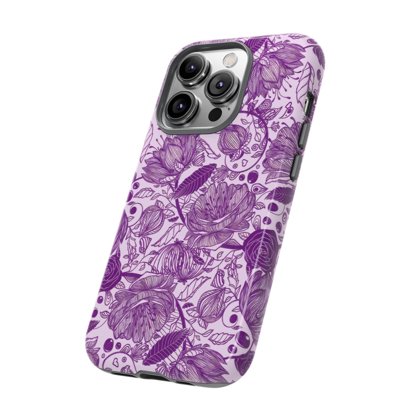 Graphical Garden: Purple Edition iPhone Tough Cases