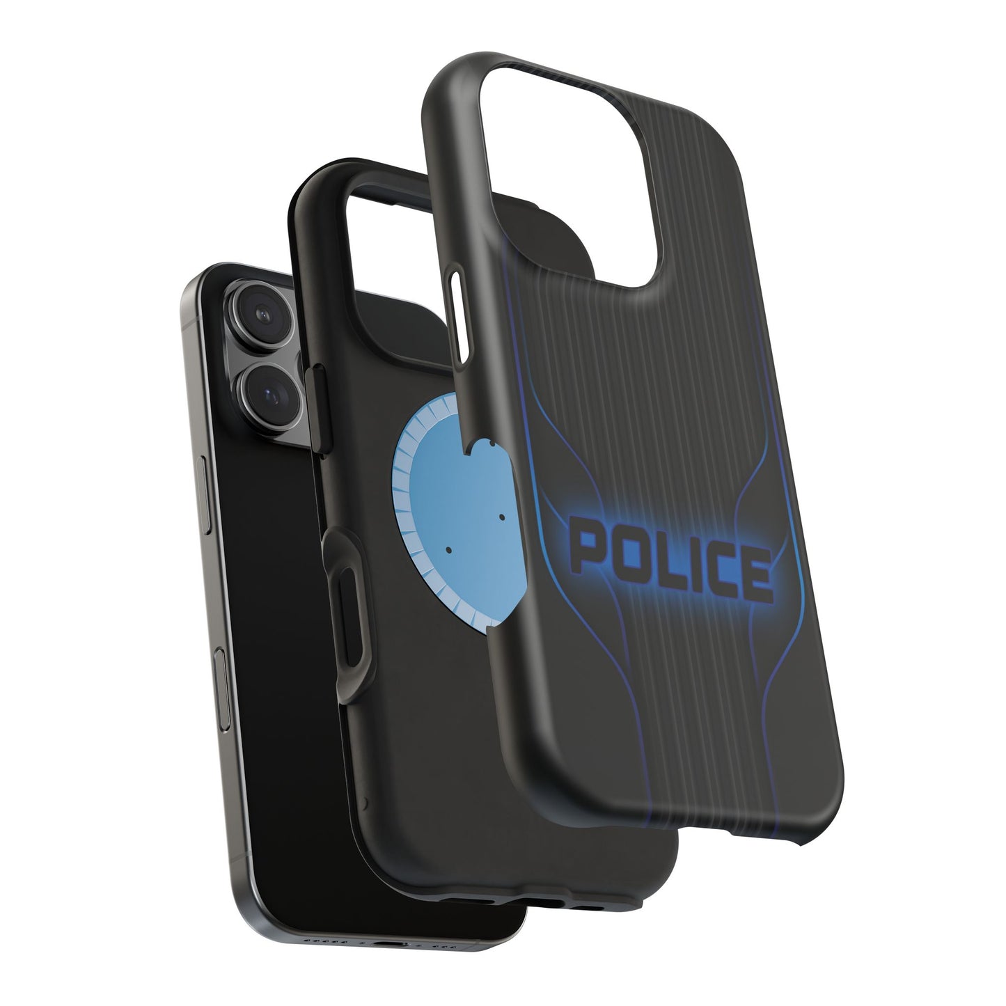 Police Magnetic Phone Cases, Blue Light