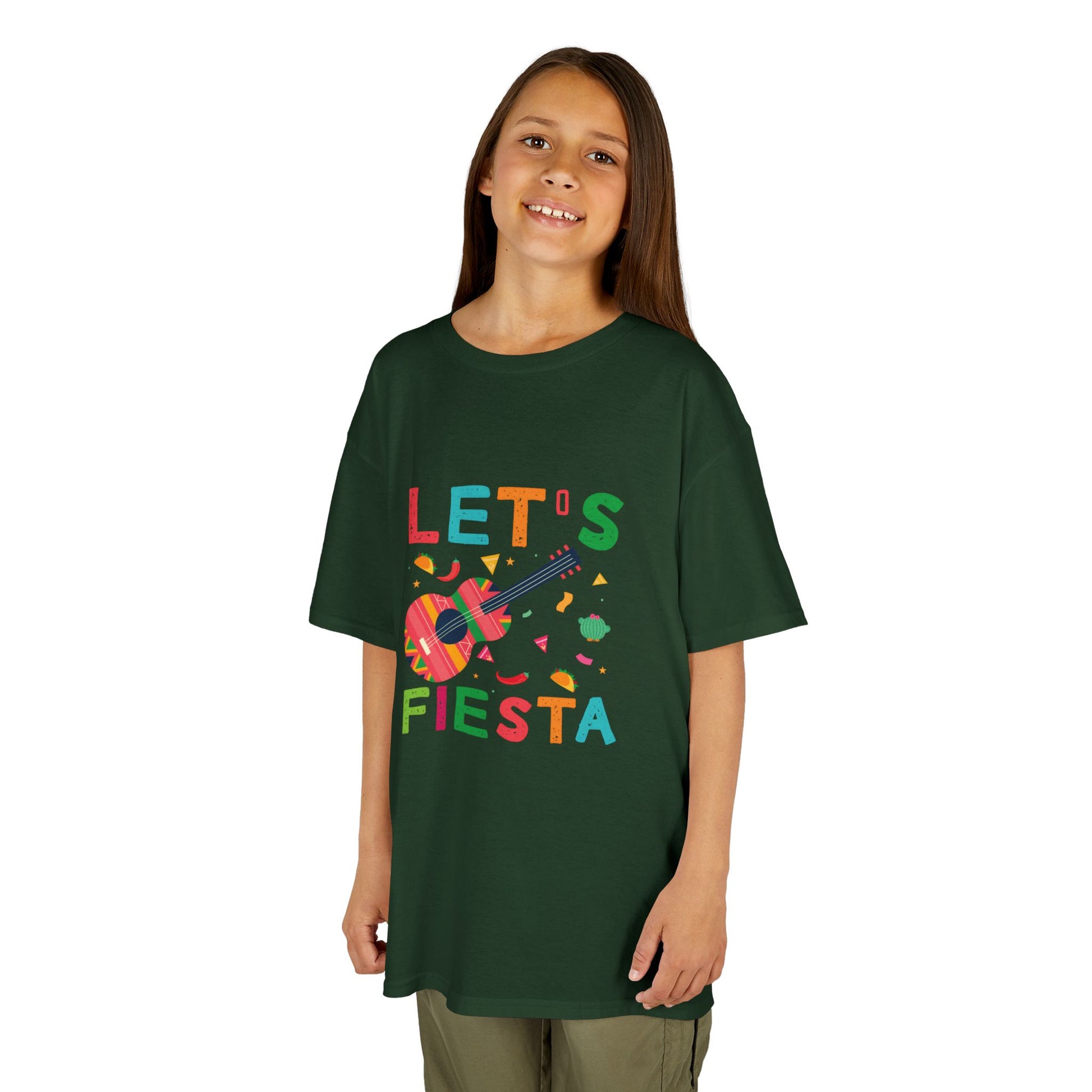 Kids Fiesta Guitar Tee - Fun and Colorful Kids T-Shirt for Celebrations