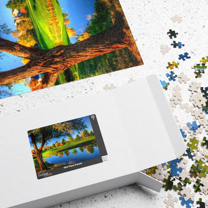 Scenic Landscape Puzzle - Green Leafed Trees and Lawn 1014 pcs