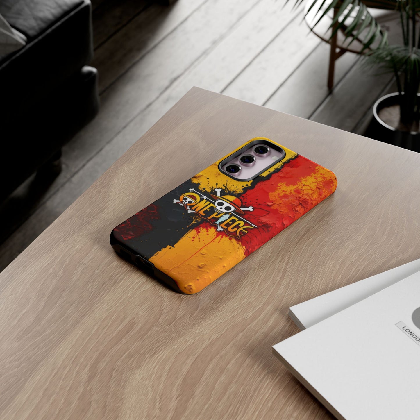 One Piece Samsung Tough Phone Case, Anime Vibrant Design