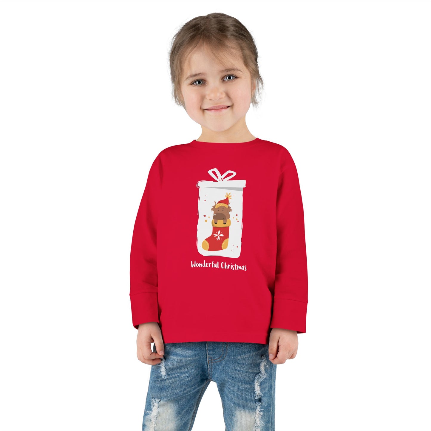 Wonderful Christmas Toddler Long Sleeve Tee