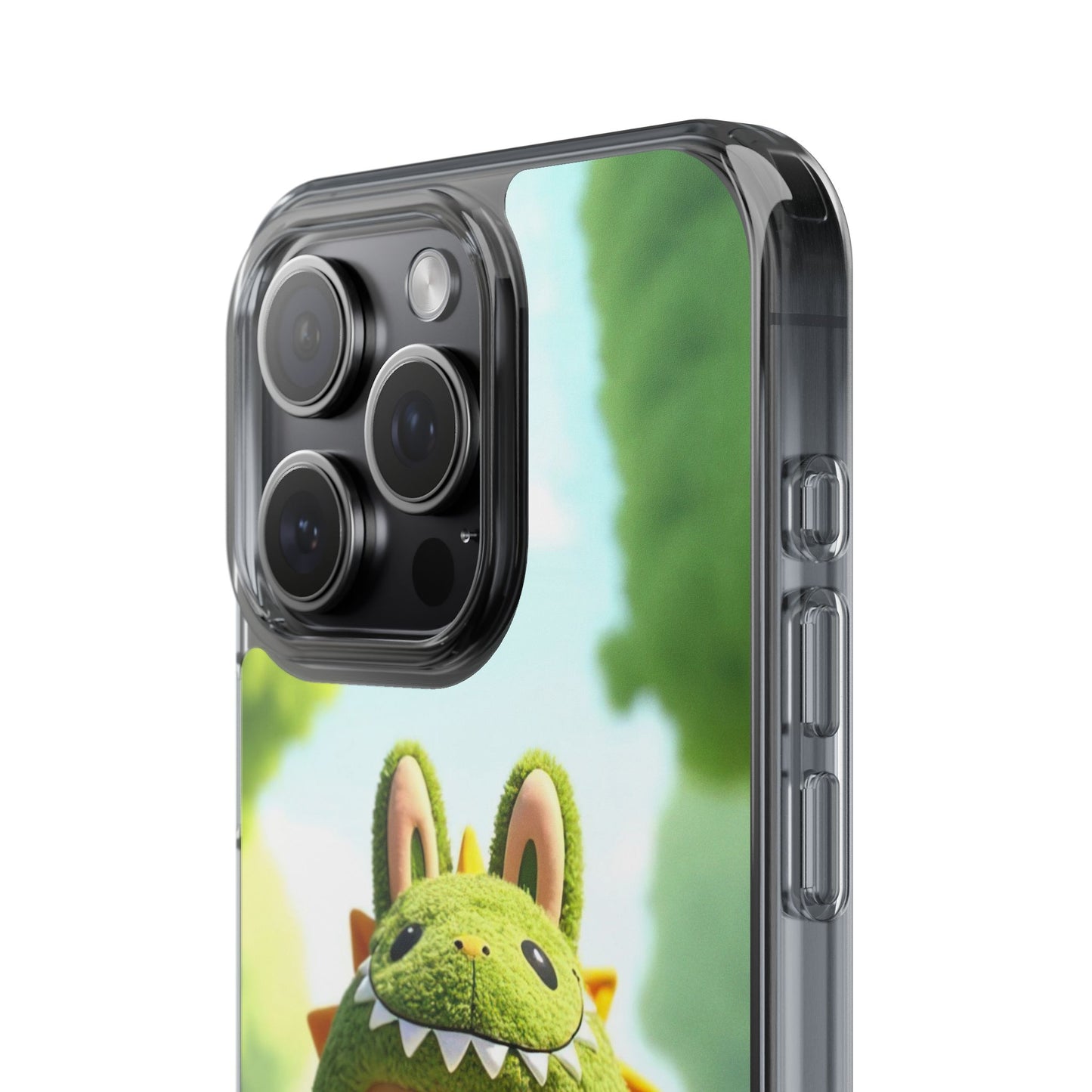 Copy of The Monsters Clear Case for iPhone Models – Playful Dinosaur Design