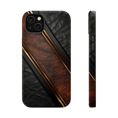 Stylish Leather Texture Magnetic Tough Cases