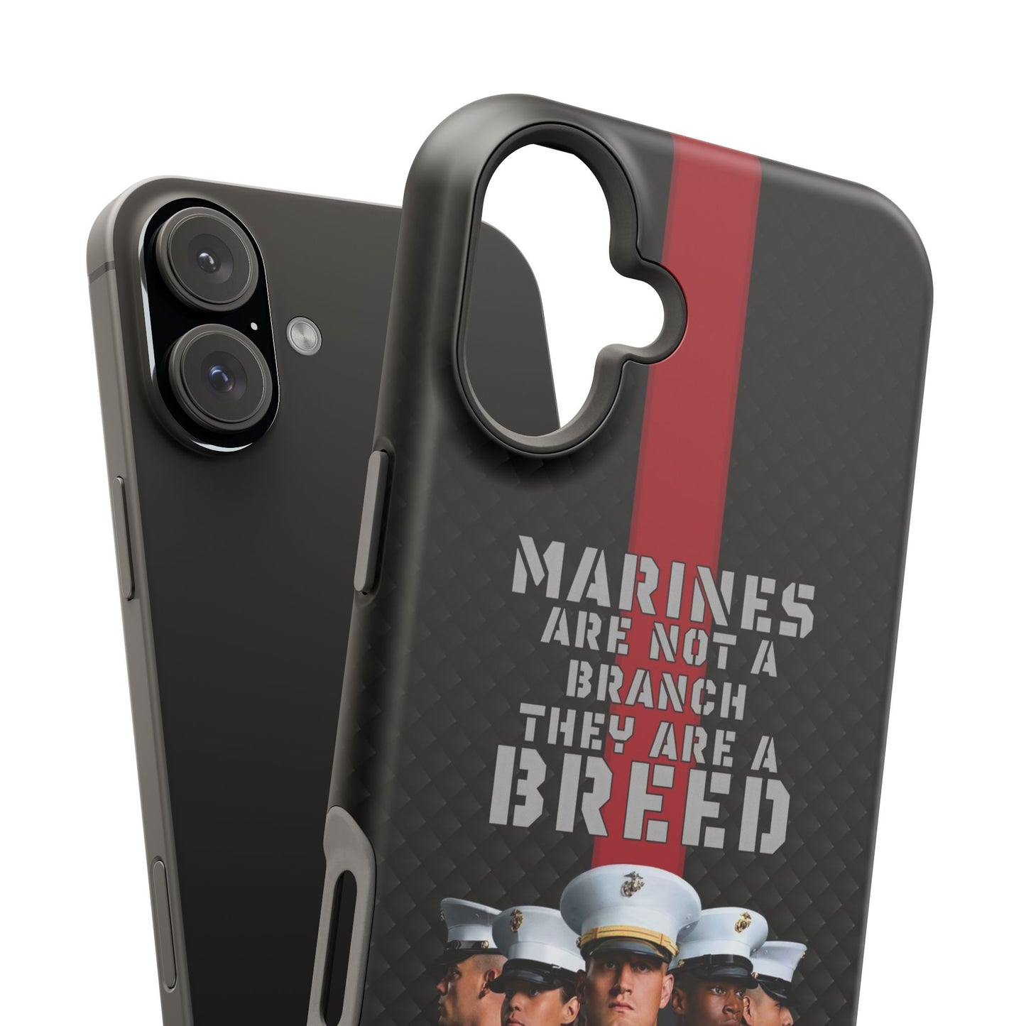 Marines Magnetic Tough Case - "Not a Branch, a Breed" Military iPhone Cover